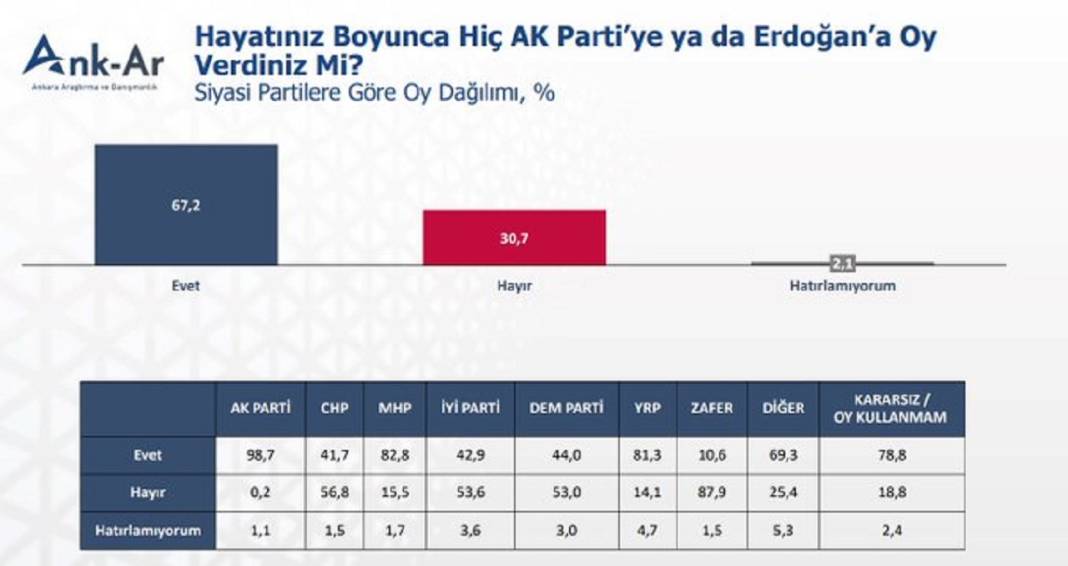 Anket: Hayatınız boyunca AKP'ye ya da Erdoğan'a hiç oy verdiniz mi? 3