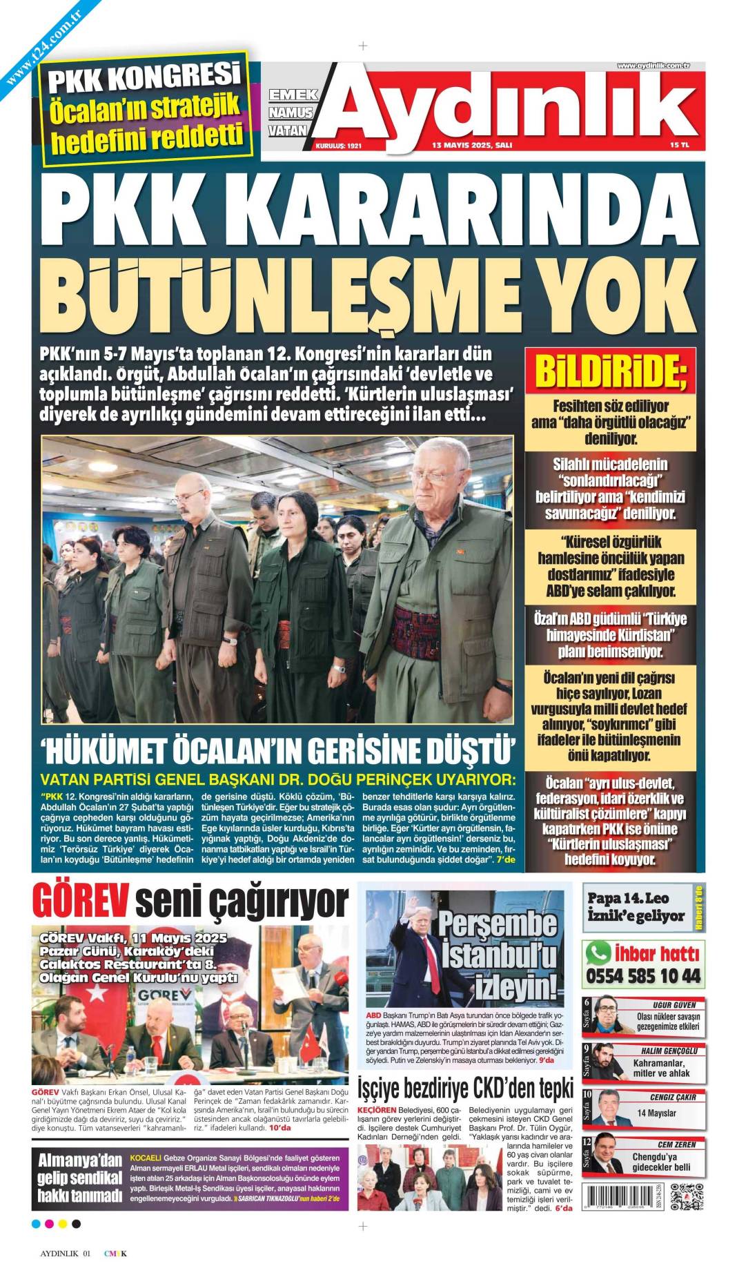 PKK fesih kararını duyurdu: Tarihi açıklama gazete manşetlerinde 2