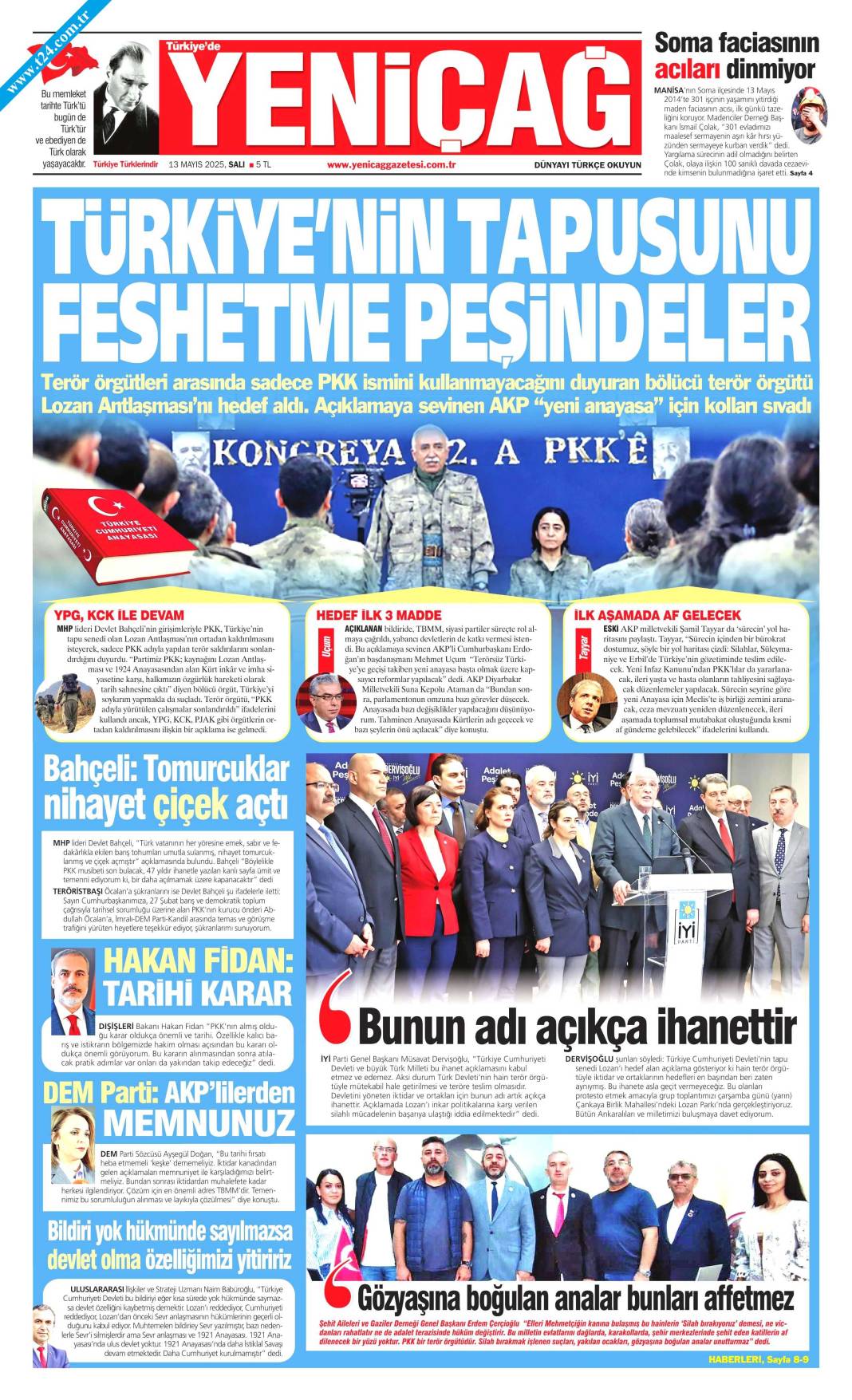 PKK fesih kararını duyurdu: Tarihi açıklama gazete manşetlerinde 8