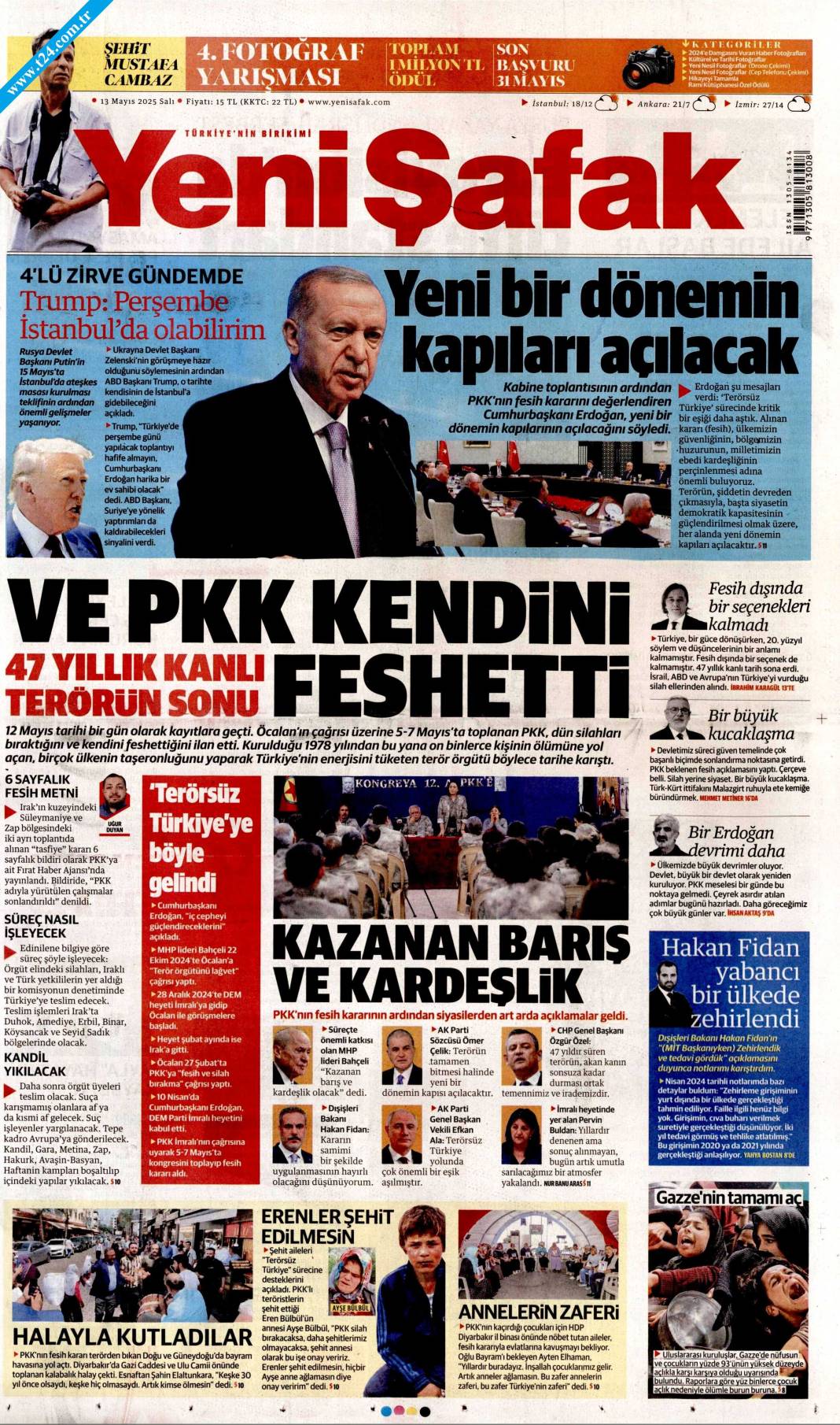 PKK fesih kararını duyurdu: Tarihi açıklama gazete manşetlerinde 6