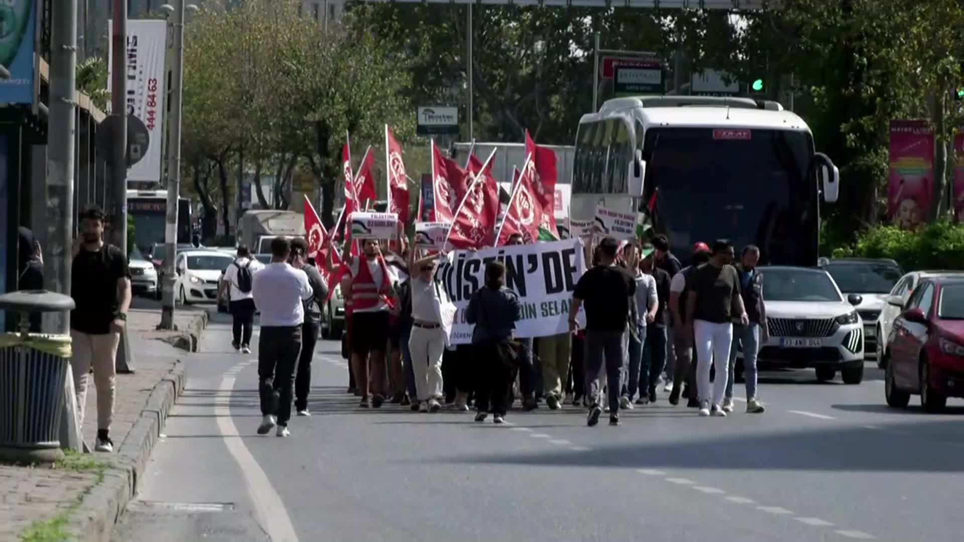 TİP'ten İsrail Başkonsolosluğu önünde Ayşenur Ezgi Eygi eylemi