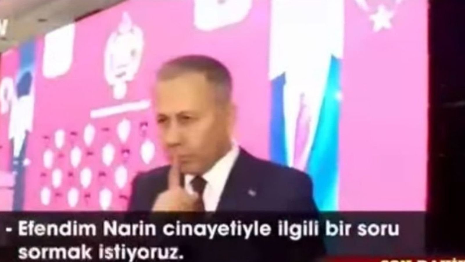 İçişleri Bakanı, Narin sorusuna "Sus" işareti yaptı