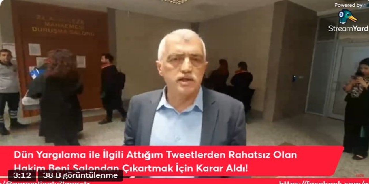 Hakim rahatsız oldu; Ömer Gergerlioğlu'nu duruşmadan çıkardı