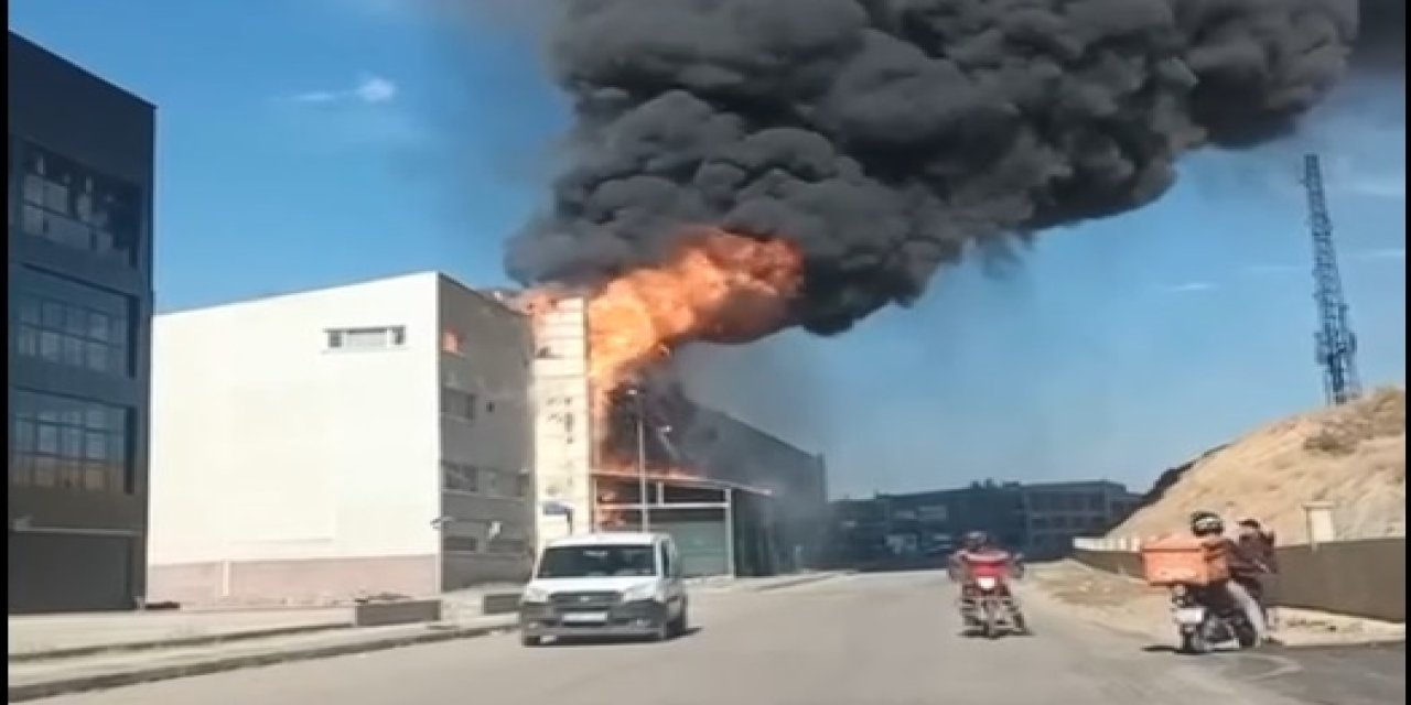 Ankara'da öğrenci yurdunda yangın çıktı