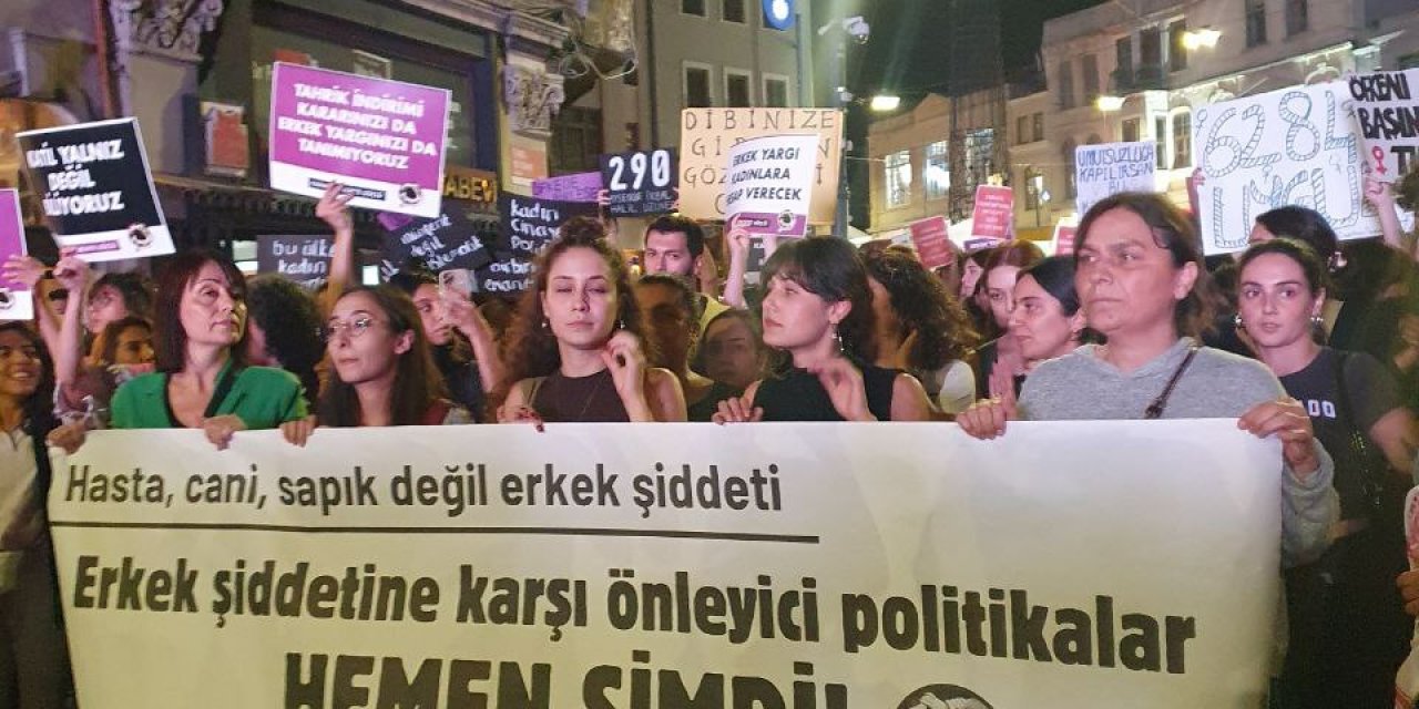 Katledilen kadınlar için İstanbul'da eylem