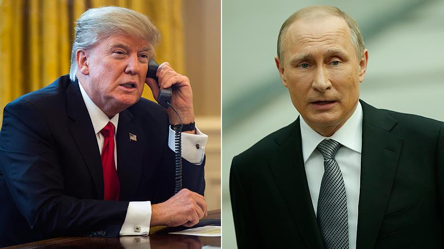 Trump, Putin'le görüştü, gerginliği düşürme çağrısı yaptı