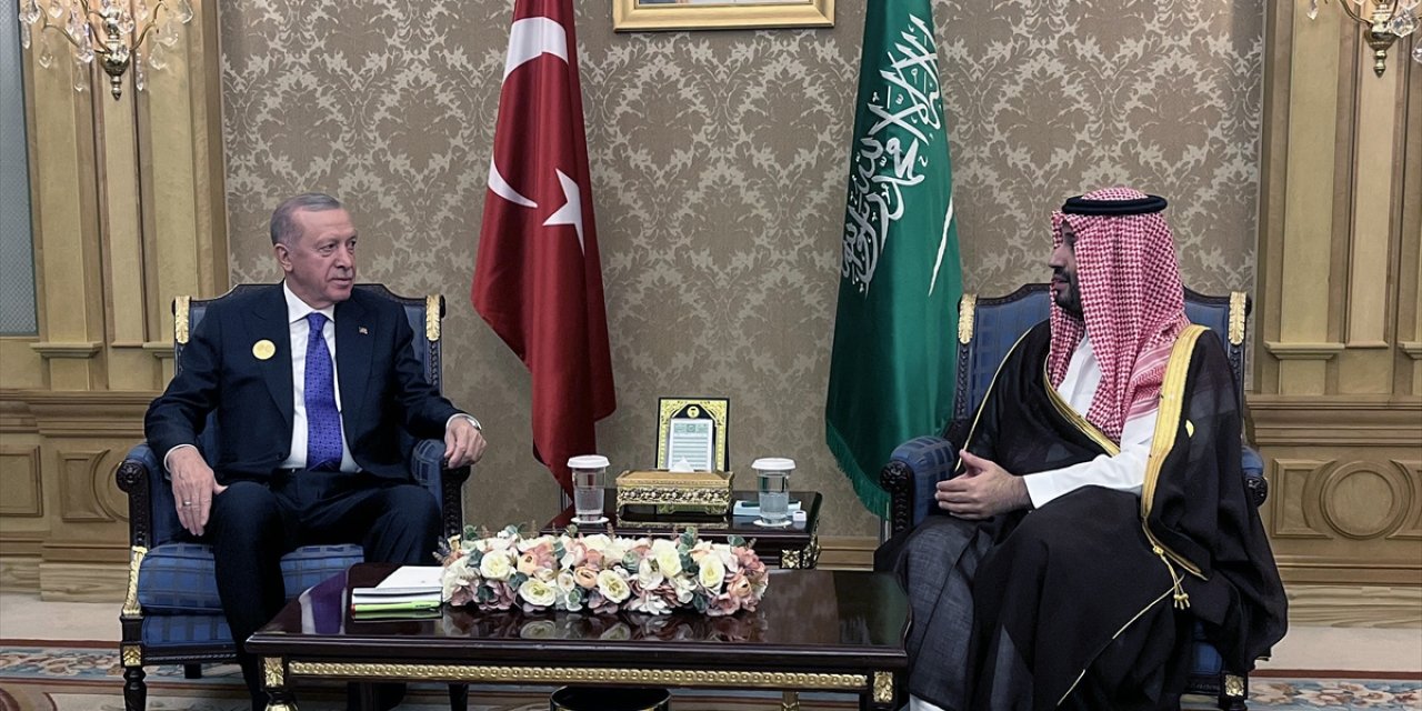 Cumhurbaşkanı Erdoğan, Suudi Prens Muhammed bin Selman ile görüştü