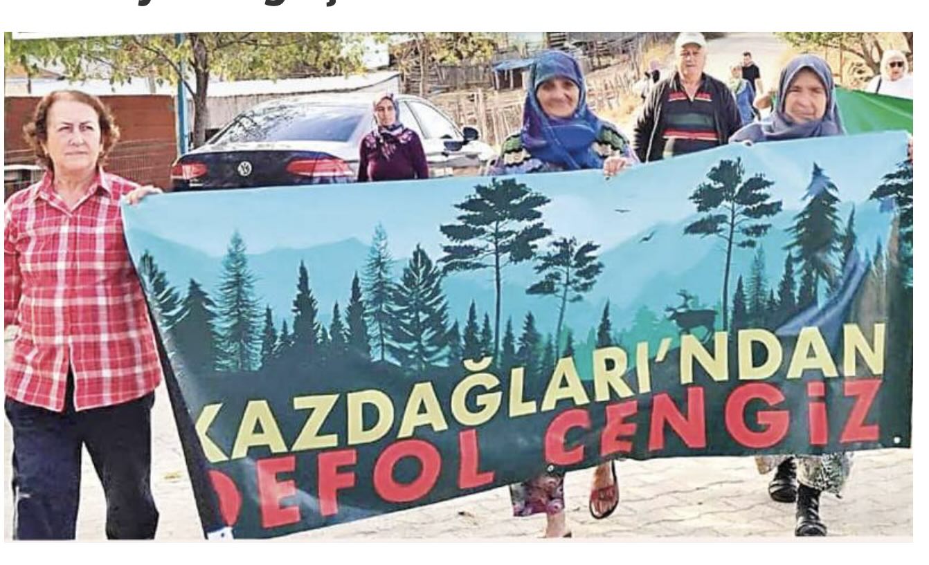 Kazdağları köylüleri Danıştay önünde