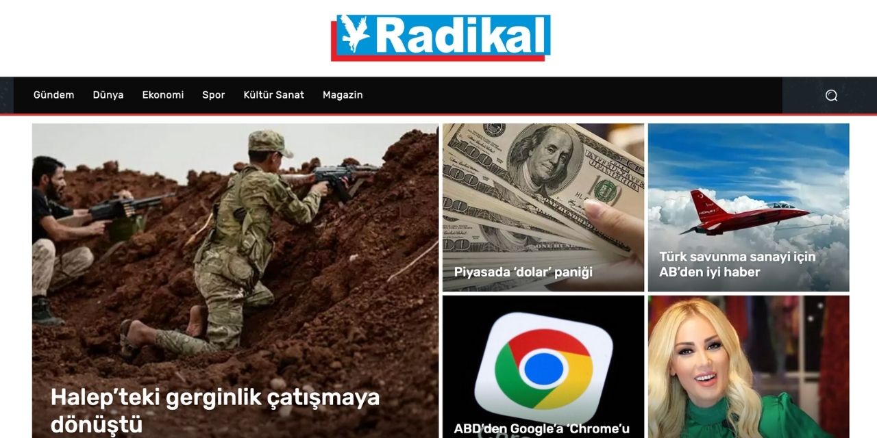 Radikal’in sitesi açıldı: Künye yok