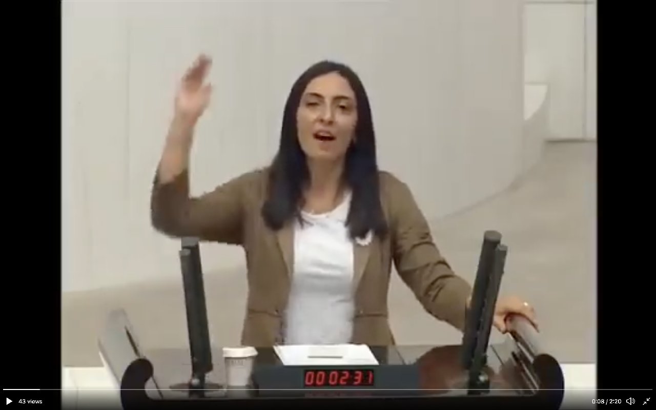 CHP'li Kayışoğlu Halk TV'ye verilen türkü cezasını Meclis kürsüsünde türkü söyleyerek protesto etti