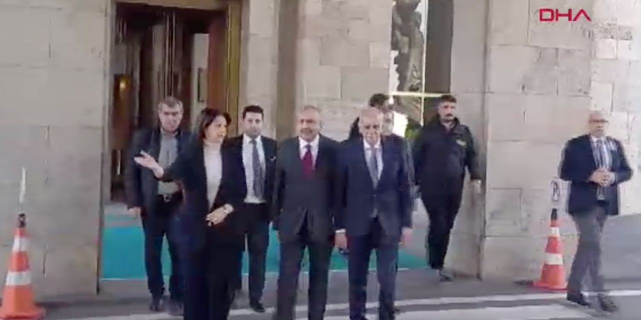 DEM Parti heyeti TBMM Başkanı Kurtulmuş'la görüşüyor