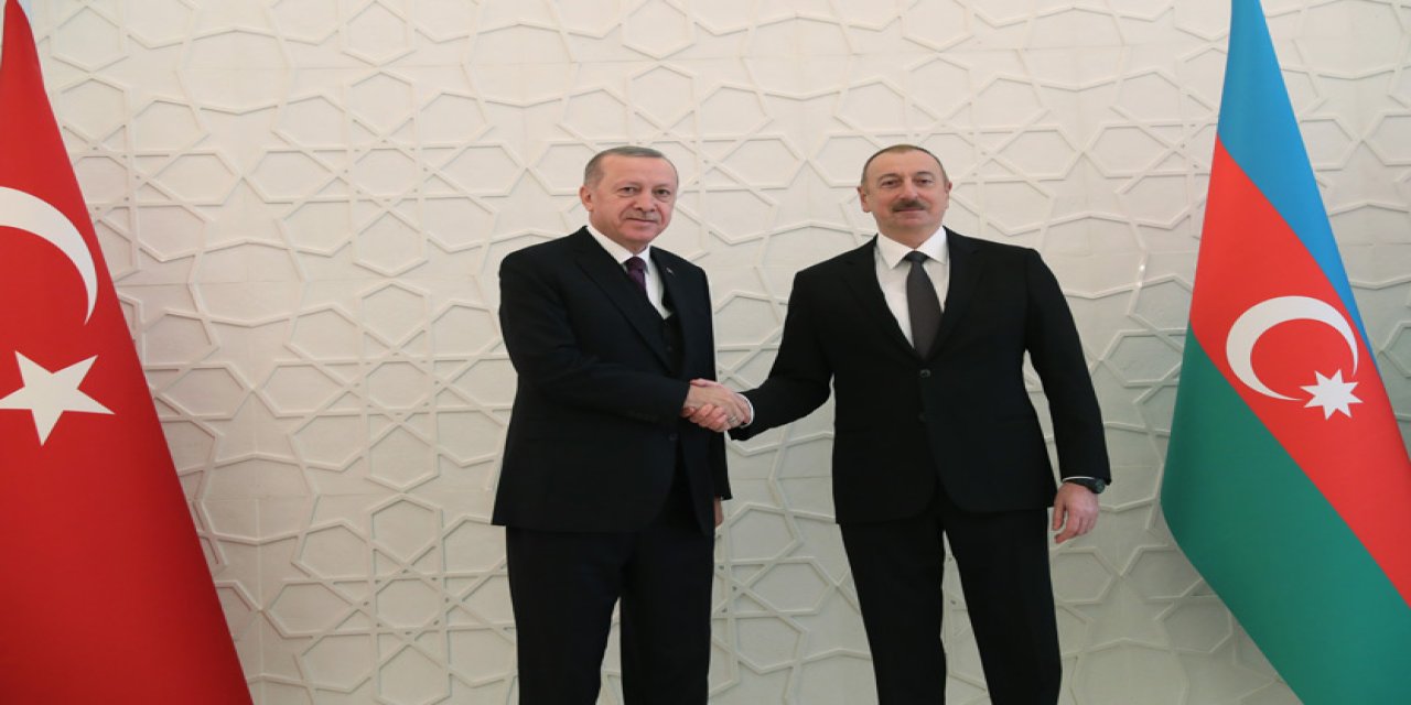 Cumhurbaşkanı Erdoğan, Azerbaycan Cumhurbaşkanı Aliyev ile görüştü