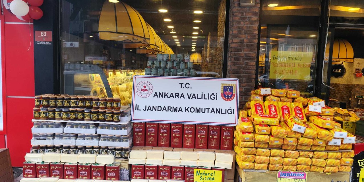 Ankara'da 1 milyon 275 bin TL değerinde sahte gıda ürünü ele geçirildi