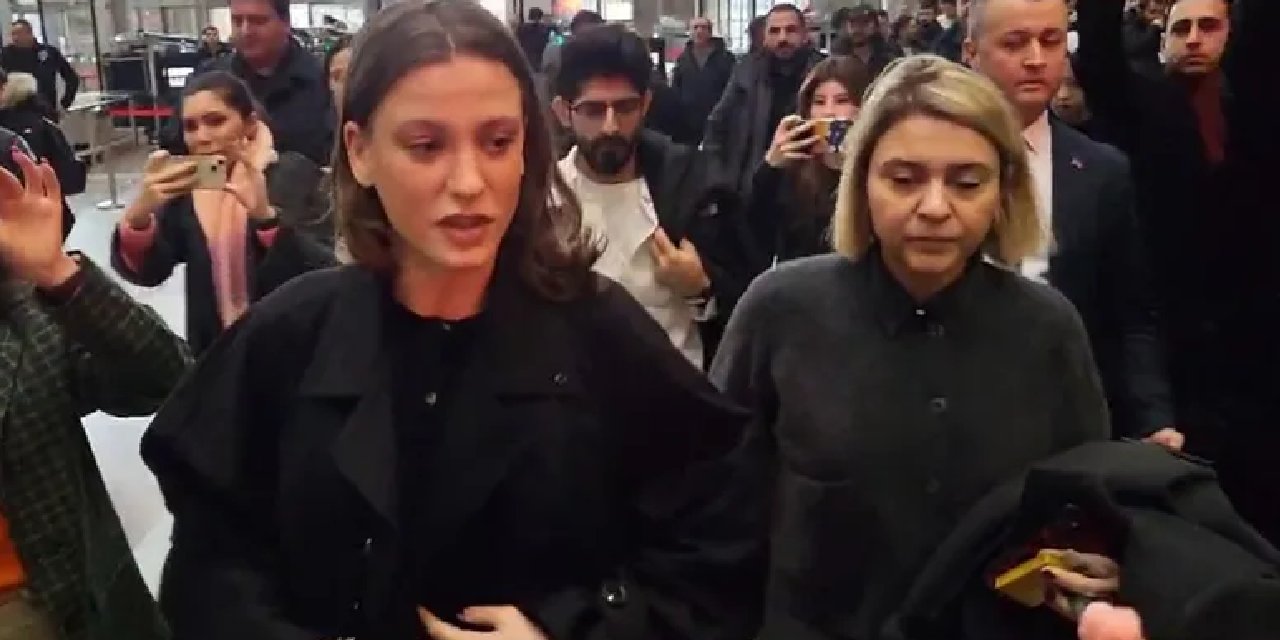 Serenay Sarıkaya ifade vermek için adliyede