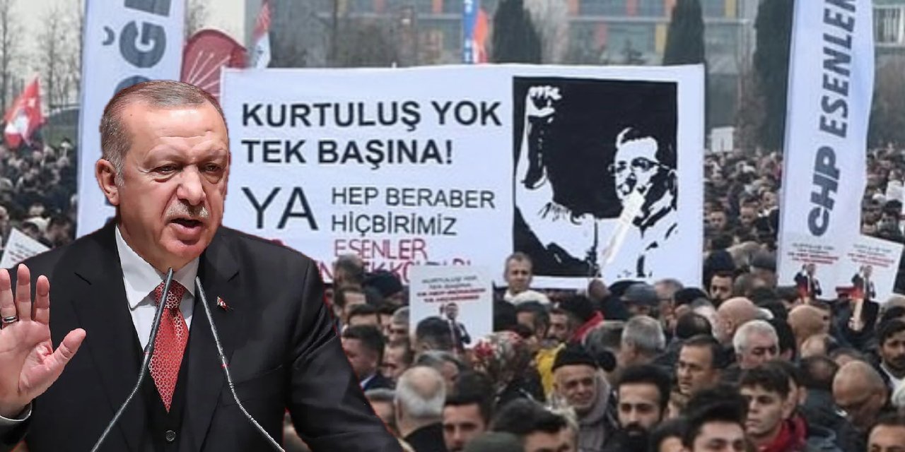 Erdoğan'ın hedefinde CHP ve İmamoğlu var: 'Sol örgütlerin sloganıyla...'