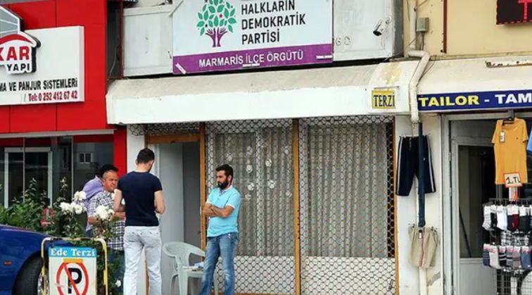 Marmaris HDP ilçe binasına silahlı saldırı,  1 kişi gözaltında