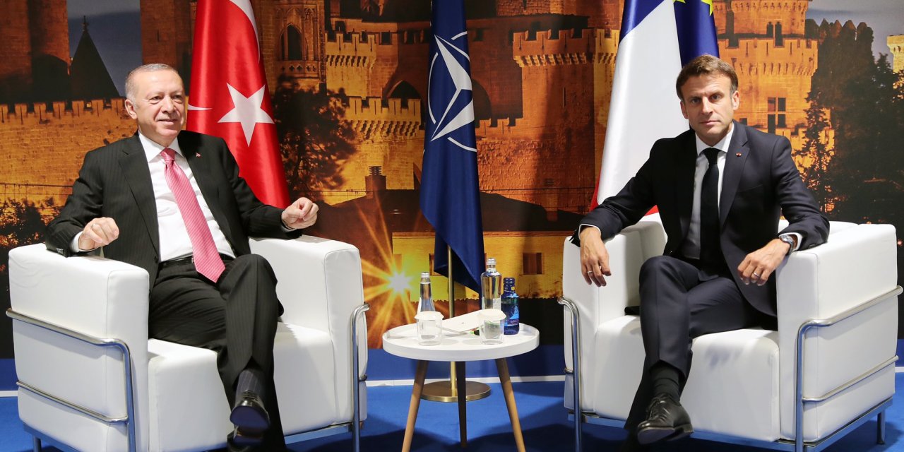 Cumhurbaşkanı Erdoğan, Fransa Cumhurbaşkanı Macron ile görüştü