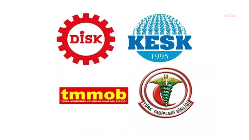 DİSK, KESK, TMMOB ve TTB'den 52 gözaltı ve DDK yetkileri açıklaması