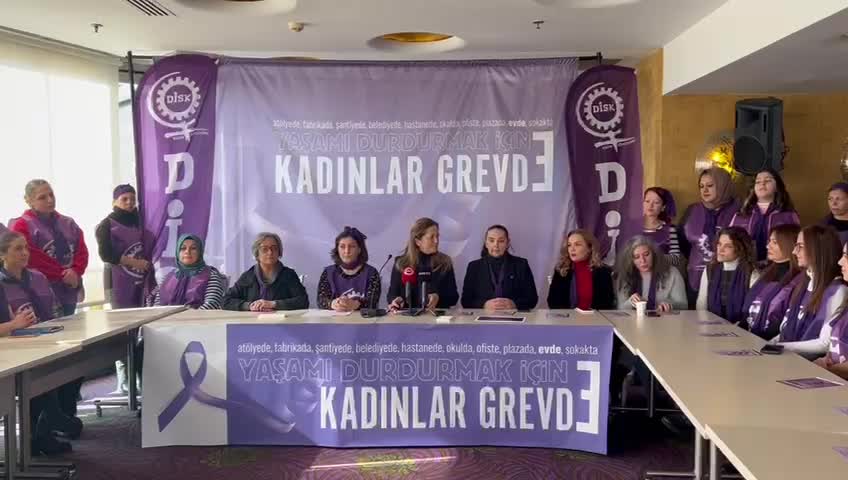 DİSK’li kadınlardan 7 Mart'ta grev çağrısı