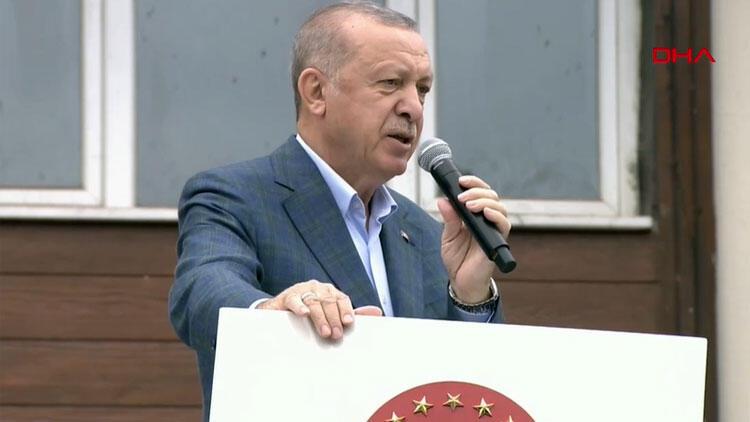 Erdoğan Rize’de sel bölgesinde: "Eskisinden güzel imar edeceğiz"