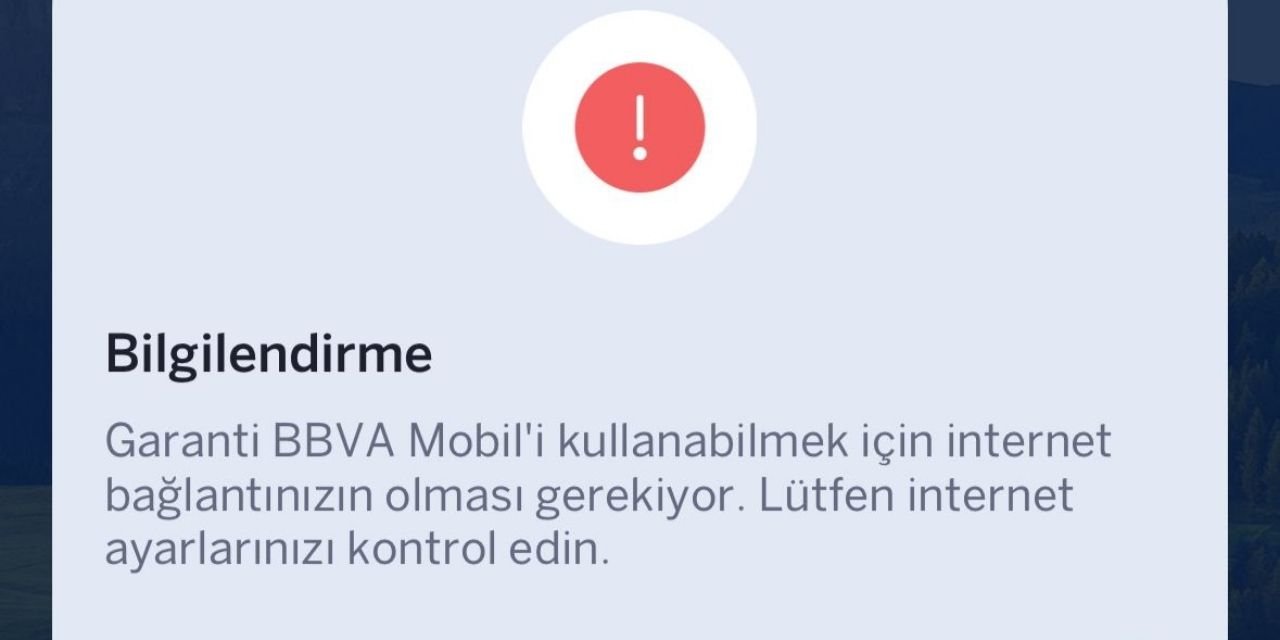 Garanti Bankası'nın uygulaması ve online bankacılığı çöktü