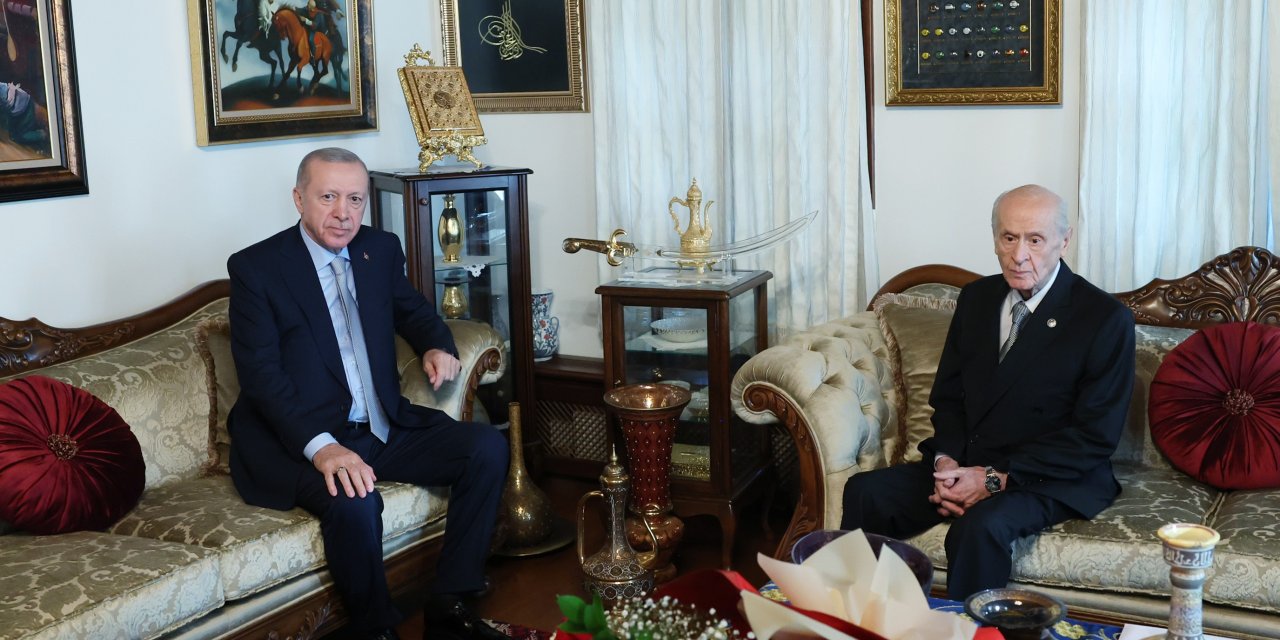 Cumhurbaşkanı Erdoğan, Devlet Bahçeli'yi ziyaret etti
