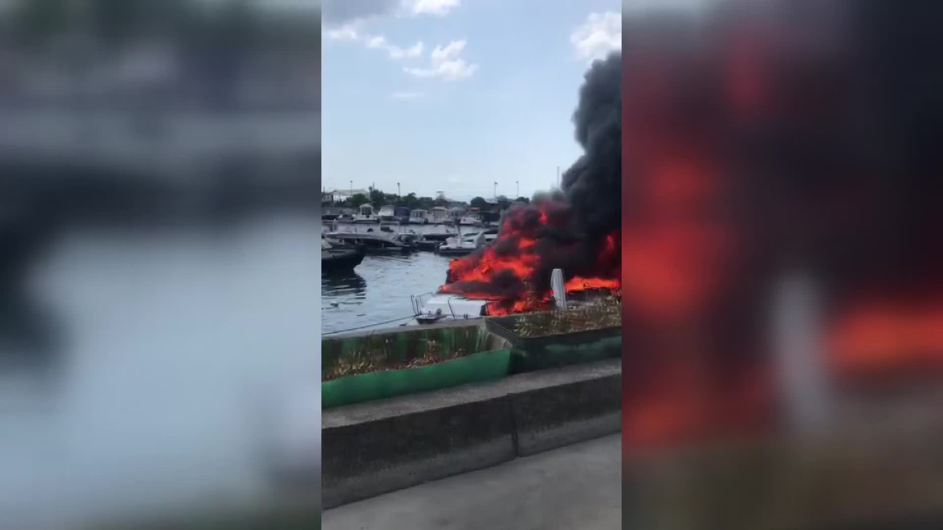 Maltepe Dragos'ta 5 teknede yangın