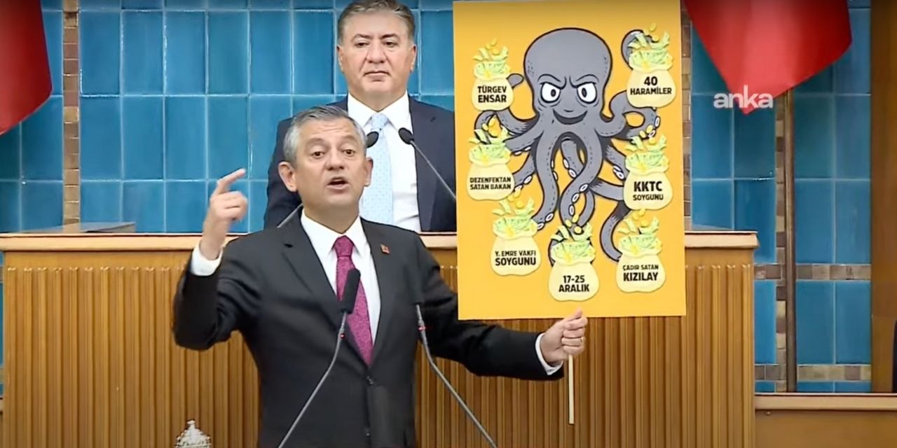 Özgür Özel grup toplantısını işaret etmişti: Ahtapotu gösterdi