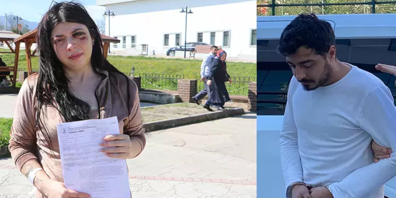 Kadını darbeden erkek ilk duruşmada tahliye edildi: 12 suç kaydı var