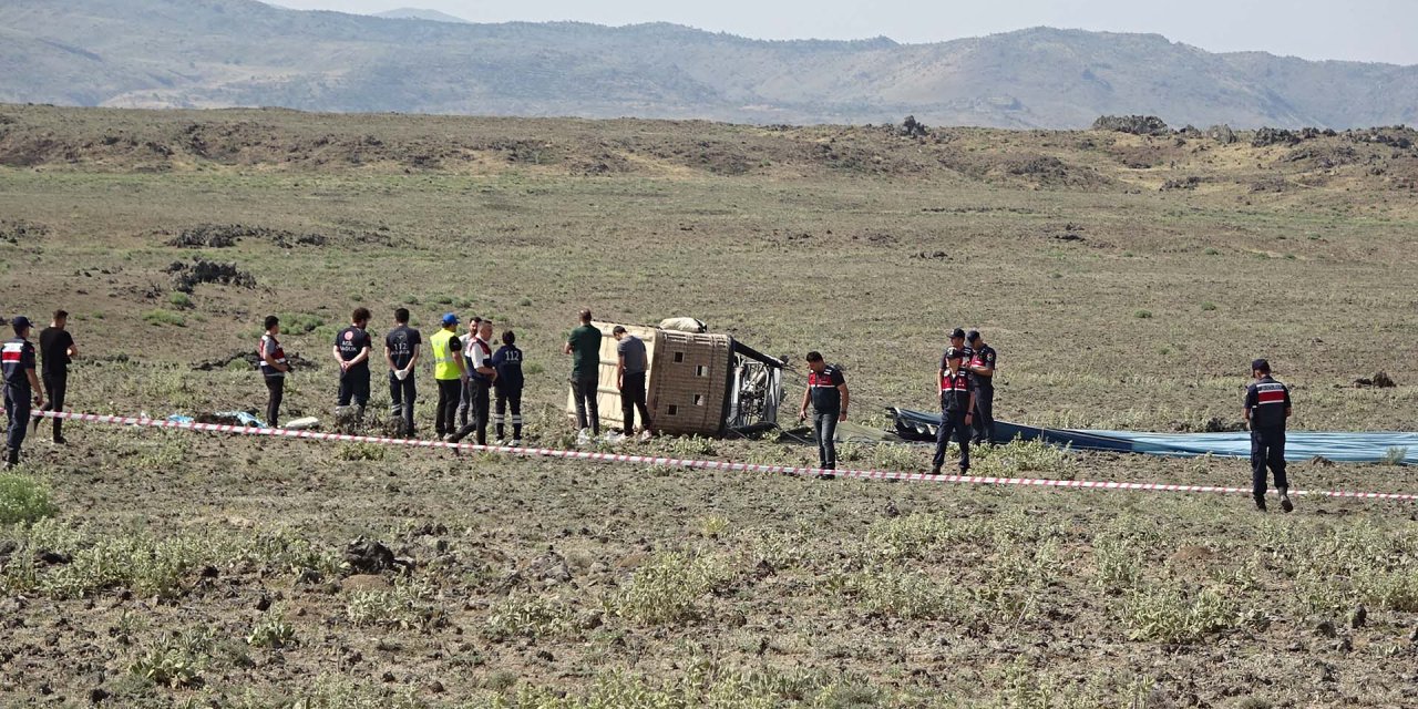 Aksaray'da sıcak hava balonu düştü: 1 ölü, 12 yaralı