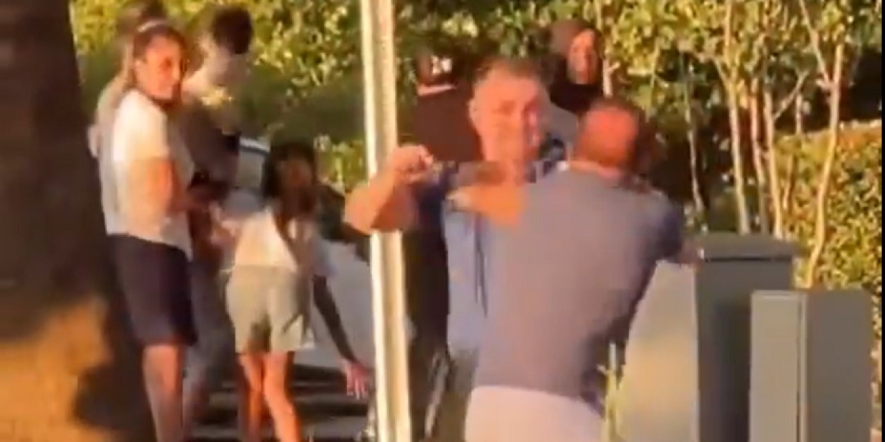 Denizli'de polis, çarptığı aracın sürücüsünü darp etti