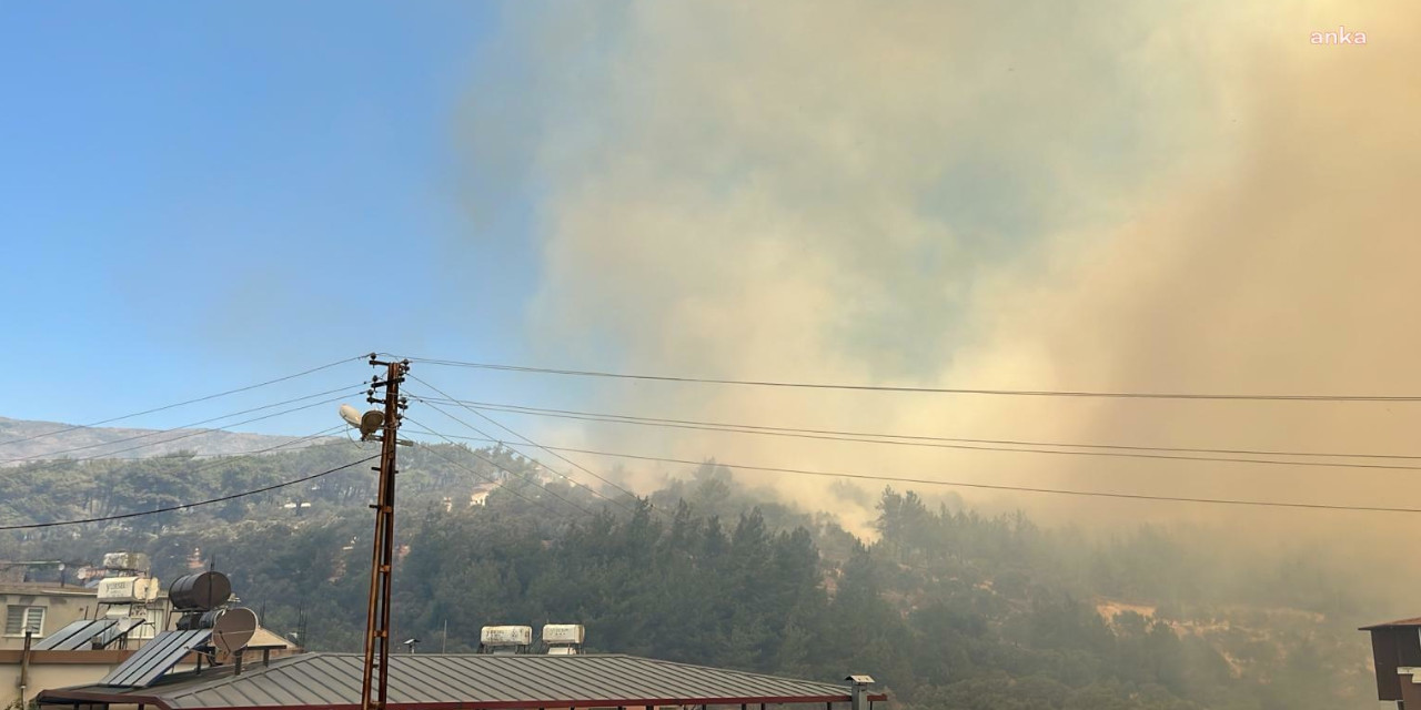 Bir yangın da Hatay'dan: Alevler yerleşim yerlerine ulaştı