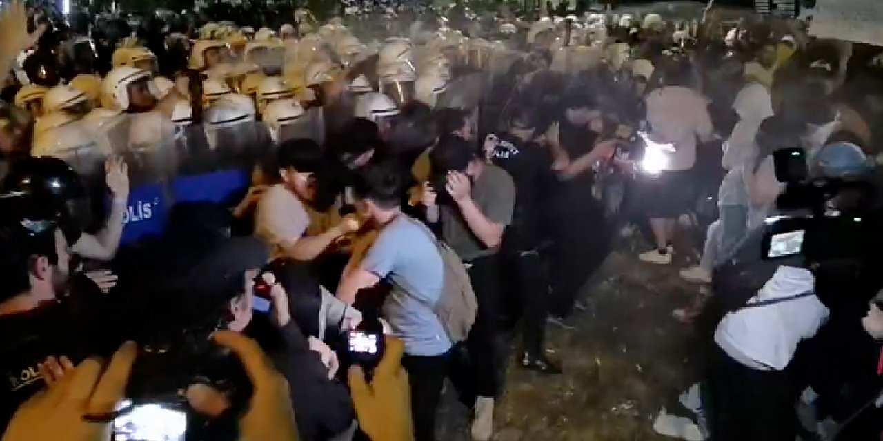 Saraçhane mitinginin ardından Bozdoğan Kemeri'nde polis müdahalesi