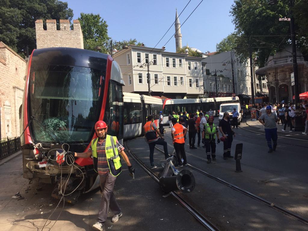 İstanbul'daki tramvay kazasının nedeni kuryenin düşürdüğü pos cihazıymış