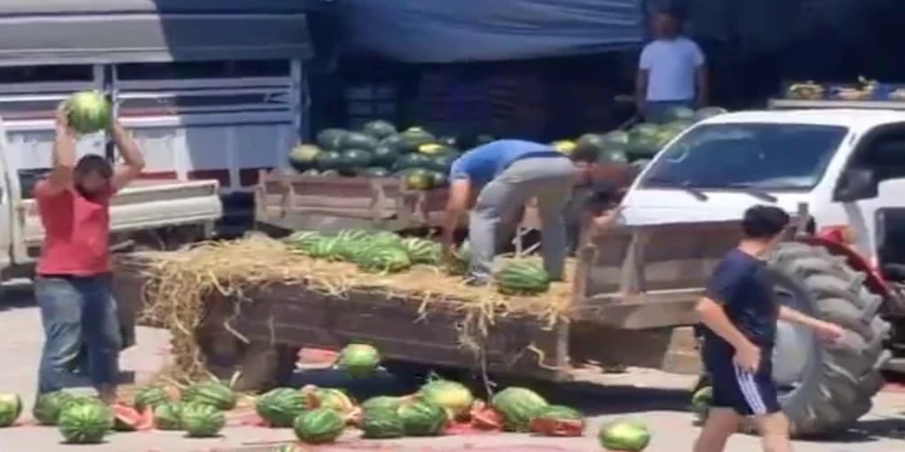Toptancıya kızıp karpuzları yere atan üreticiler için milyonlarca lira ceza istendi