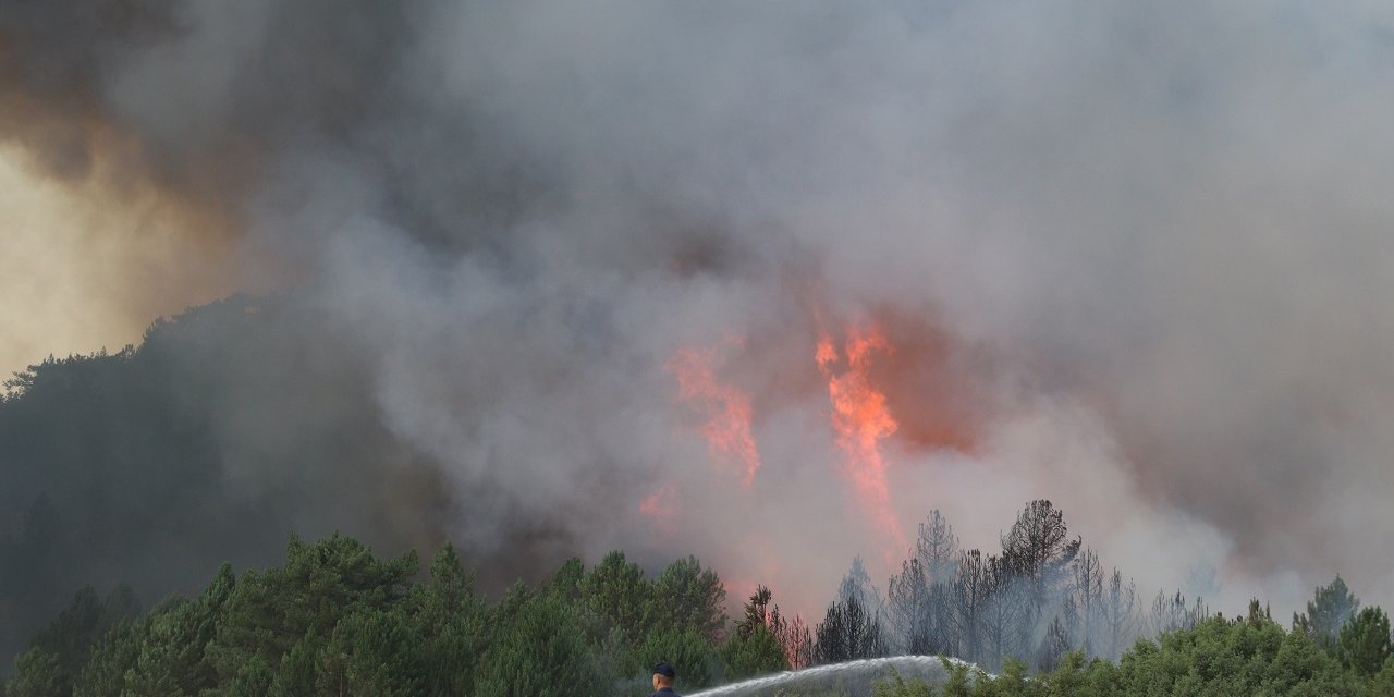 Eskişehir'de çıkan yangın Afyon'a sıçradı