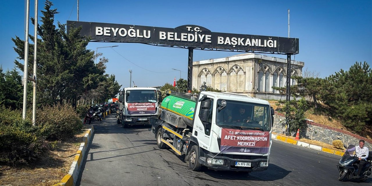 Beyoğlu Belediyesi’nden Bursa'da yangınlarla mücadeleye destek