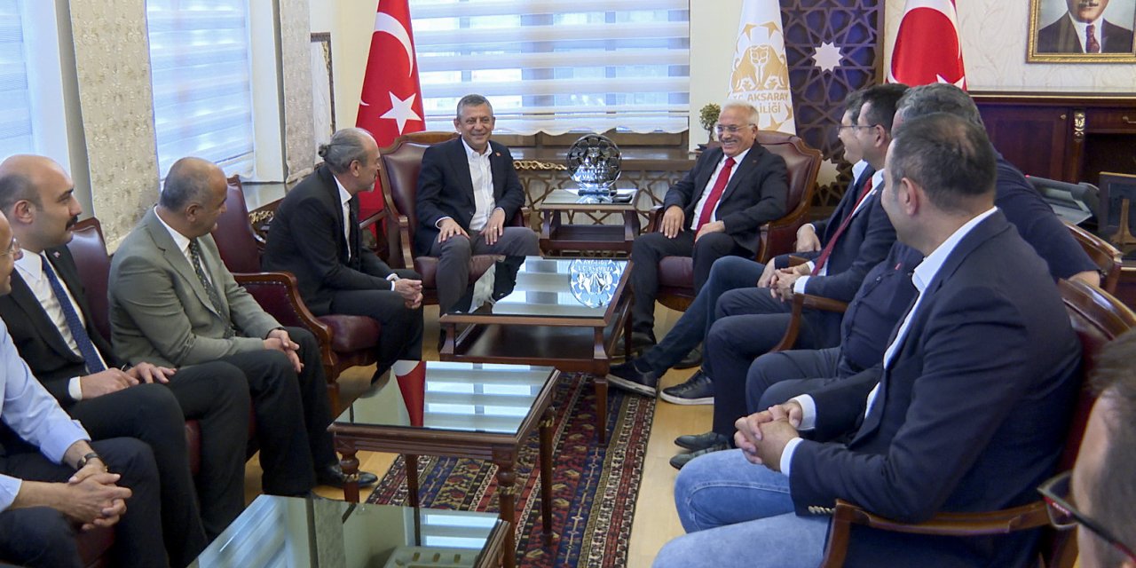 Özgür Özel, Aksaray Valisi Kumbuzoğlu'nu ziyaret etti