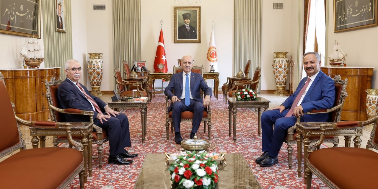 Numan Kurtulmuş; AYM Başkanı Özkaya ve AYM Üyesi Akçil ile görüştü