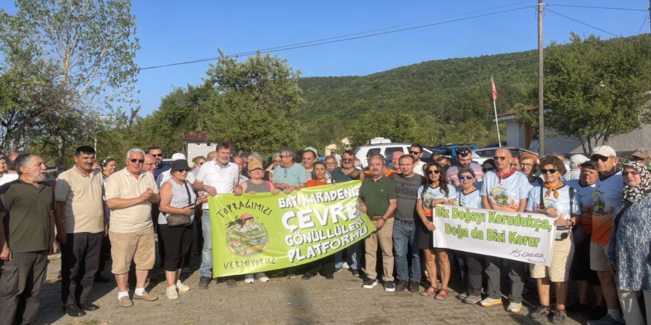 Mengen'de köylüler madene karşı ayaklandı