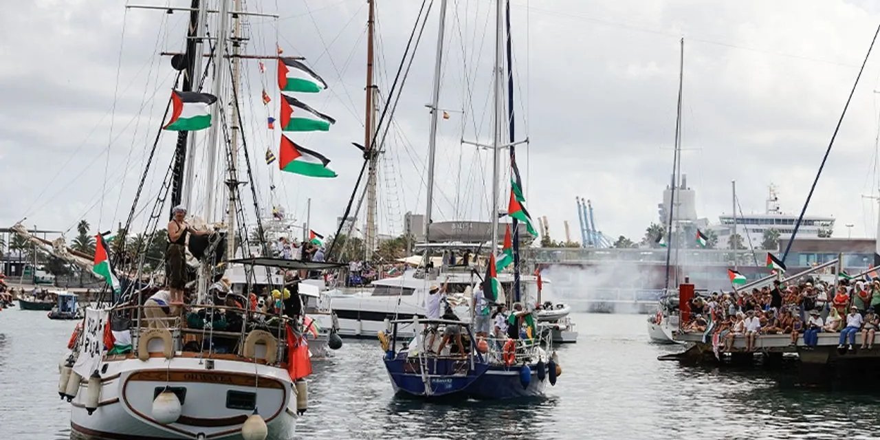 İsrail donanması ufukta: Gazze’ye giden Küresel Sumud filosu yüksek riskli bölgede