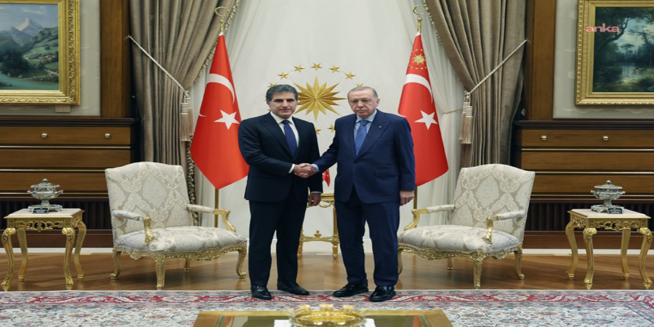 Cumhurbaşkanı Erdoğan, IKBY Başkanı Neçirvan Barzani ile görüştü
