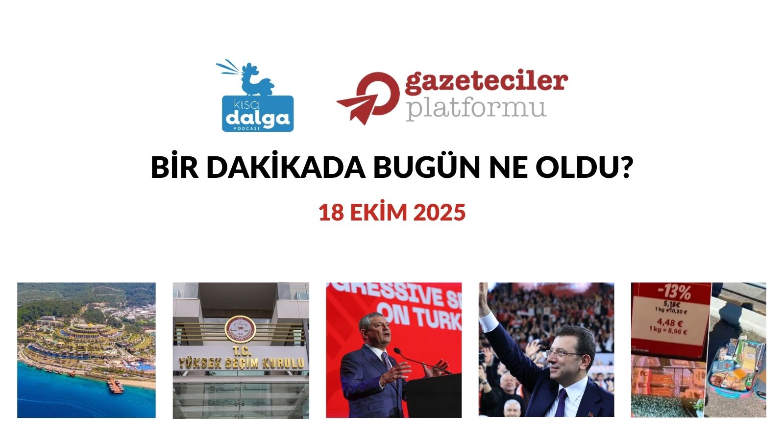 Bir dakikada bugün ne oldu?