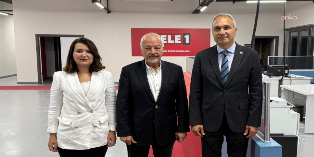 CHP'li Gökçen ve Özçağdaş'tan TELE1'e dayanışma ziyareti