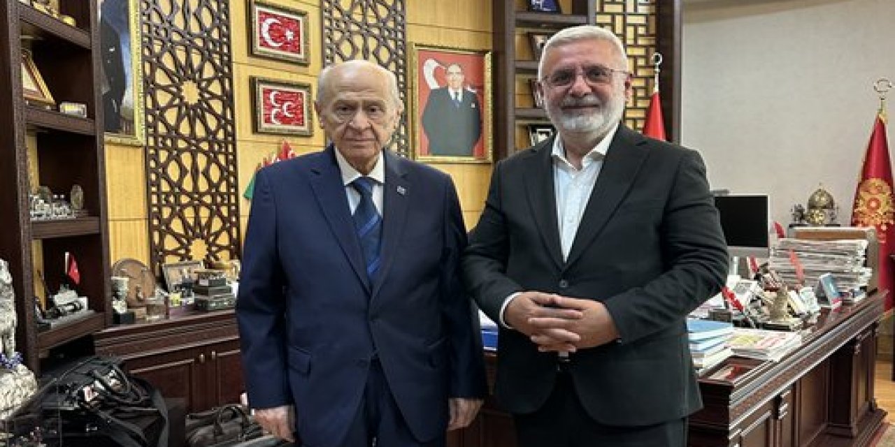 Mehmet Metiner'den Devlet Bahçeli'ye ziyaret