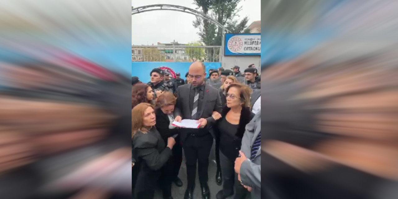 Şişli'de okul önünde '10 Kasım' gerginliği: 'Ara tatilin tesadüf olmadığını biliyoruz'