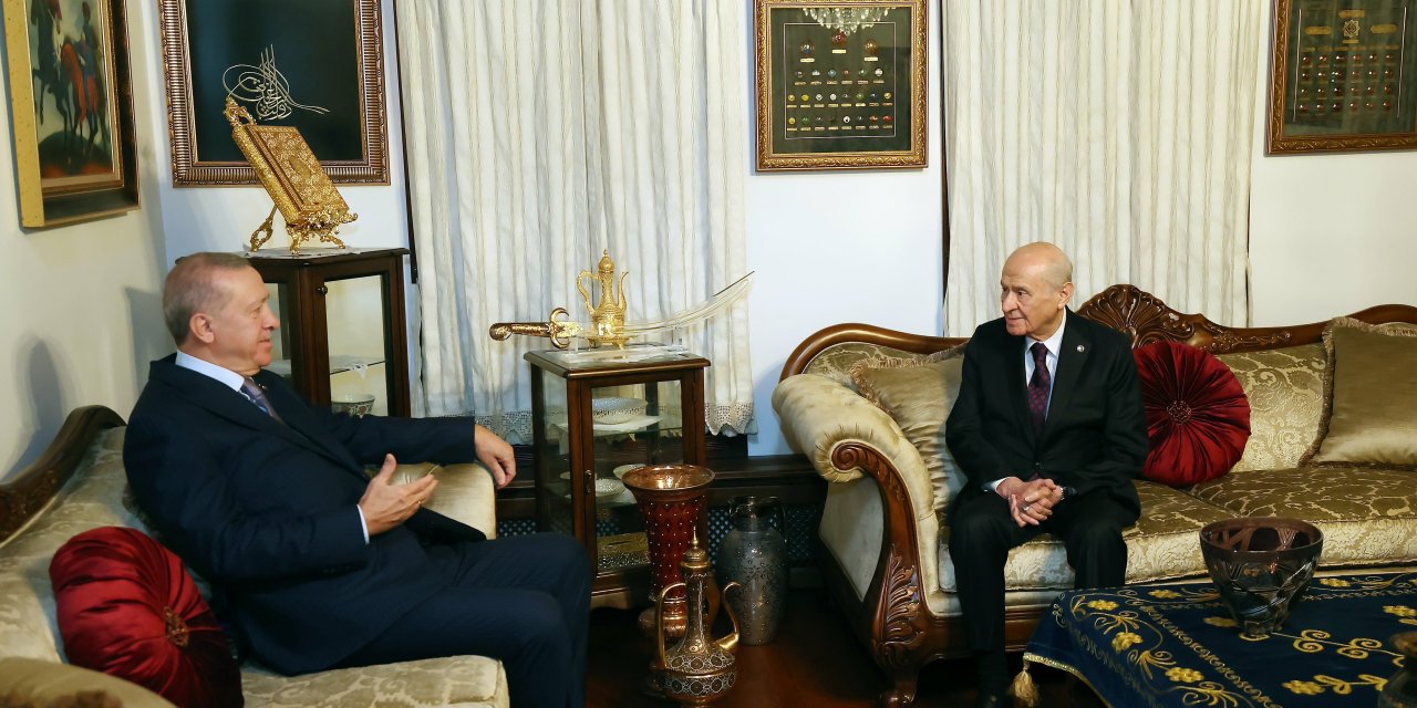 Cumhurbaşkanı Erdoğan, Devlet Bahçeli ile görüştü