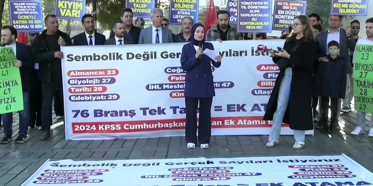 Atanmayan öğretmenler eylemde: Bu vatan meselesi