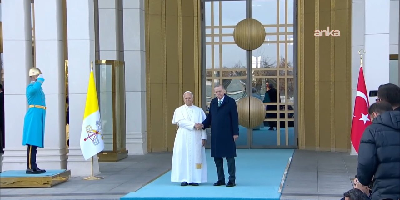 Papa 14’üncü Leo, Türkiye'de: Cumhurbaşkanı Erdoğan ile görüştü