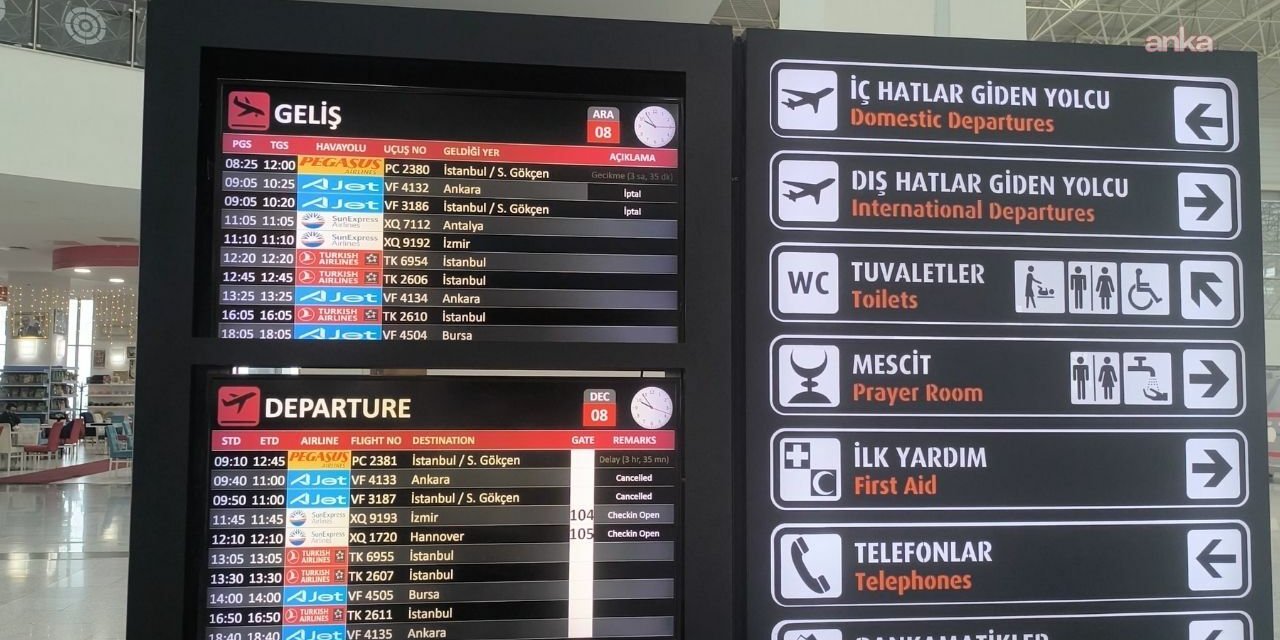 Diyarbakır’da tüm uçuşlar iptal edildi